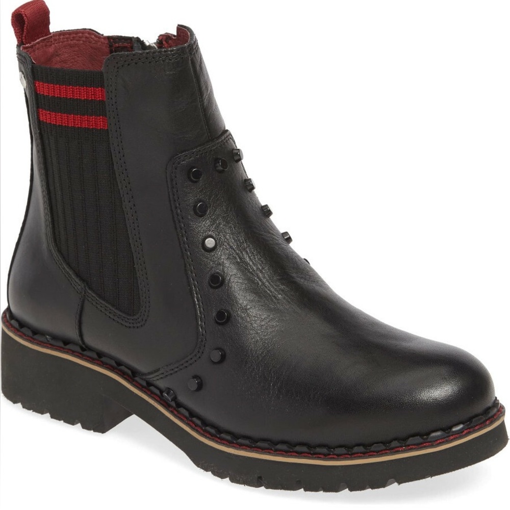 Pilkolinos Vicar Leather Studded Boots Size‎ 38/US7.5-8  A26